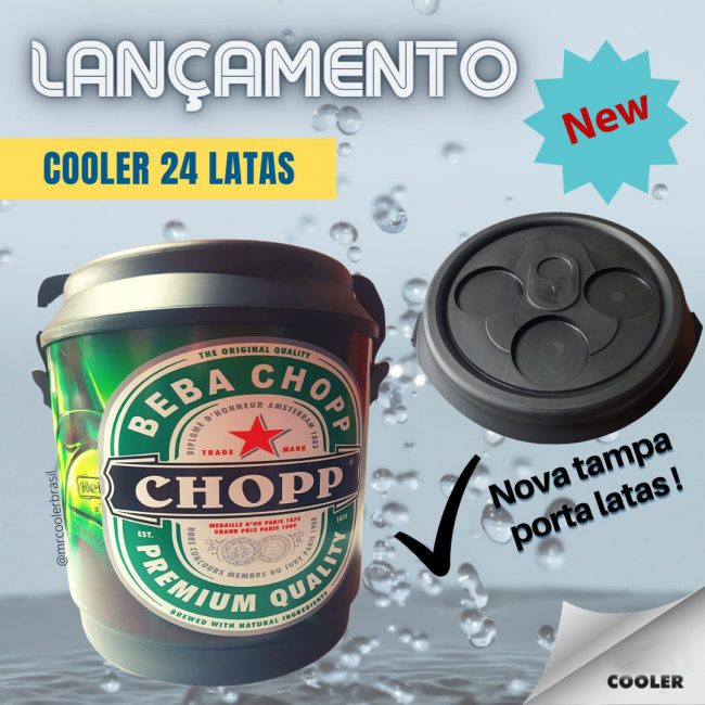 Cooler Personalizado 24 latas tampa nova